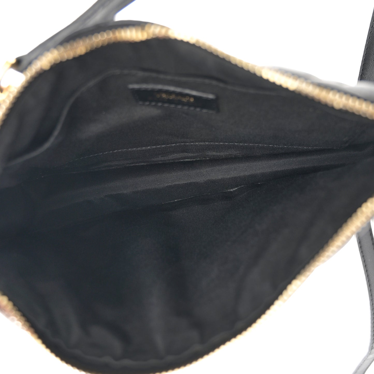 Calfskin Quilted Small Tribute Icon Pouch Black