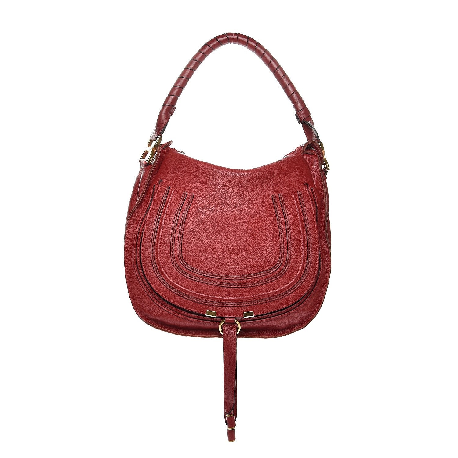 Chloe Calfskin Medium Marcie Hobo Garnet 1 of 13