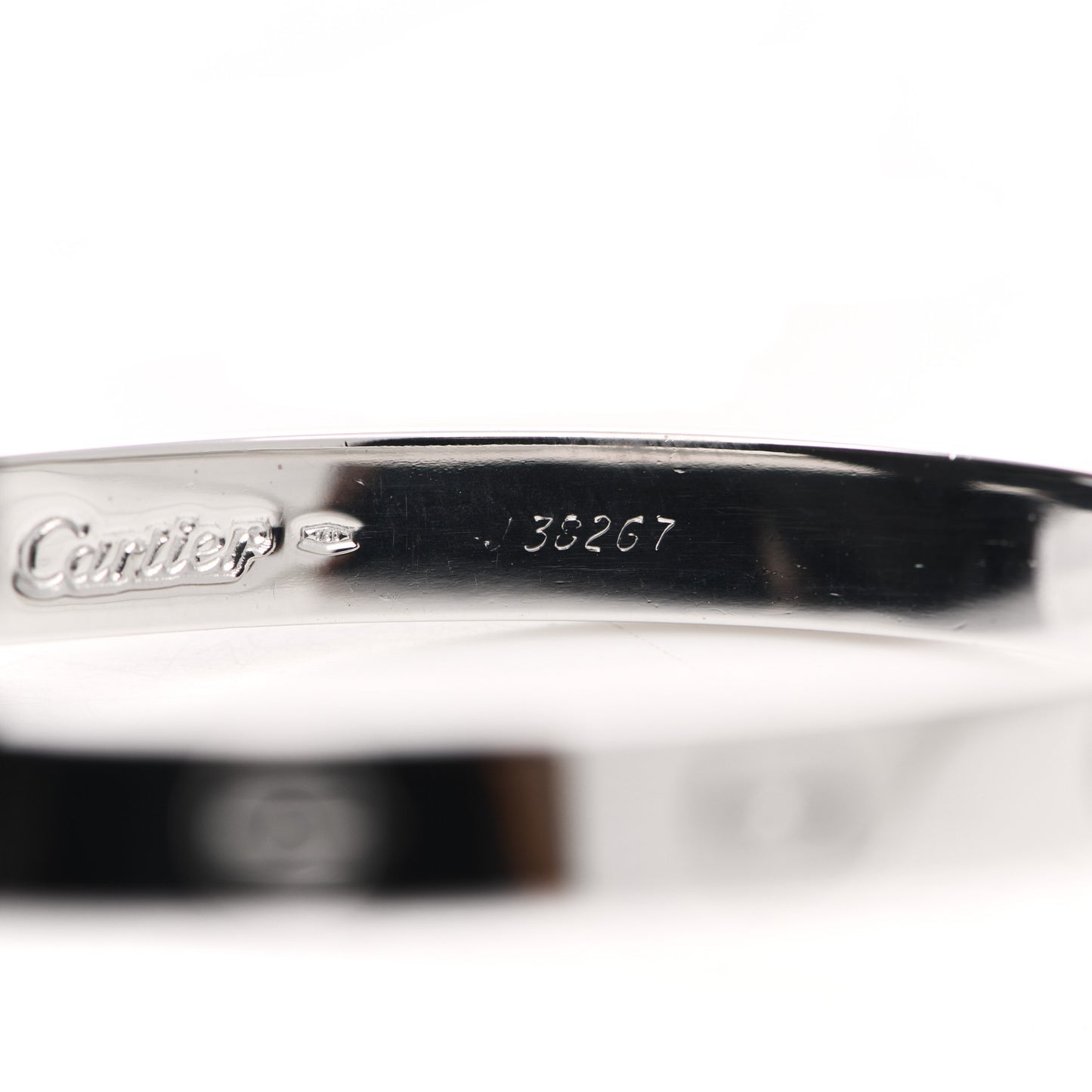 18K White Gold LOVE Bracelet 16