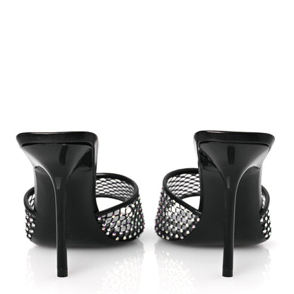 Saint Laurent Mesh Strass Giqua 95 Mule Sandals 39 Black 6 of 12