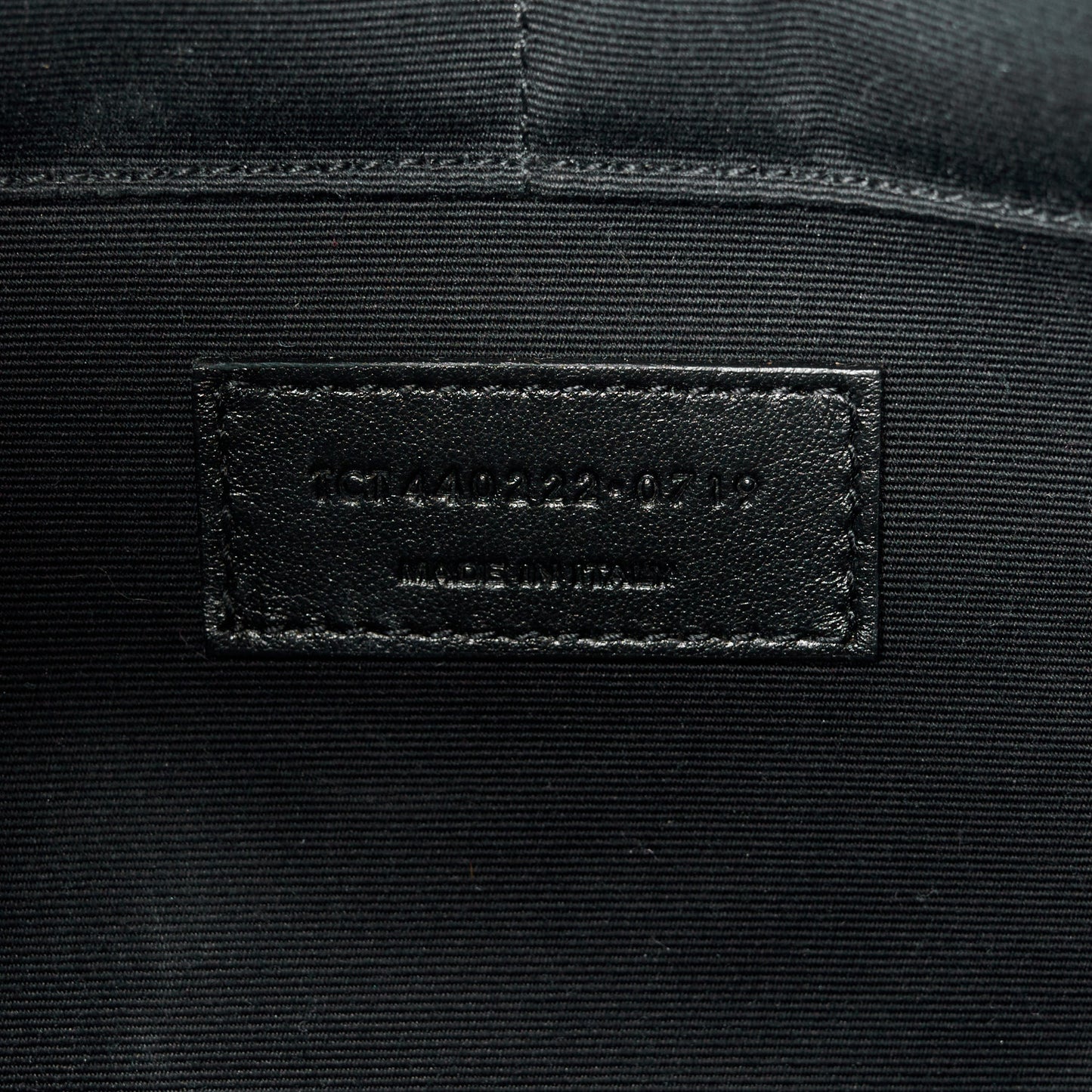 Calfskin Matelasse Chevron Monogram Document Holder Black