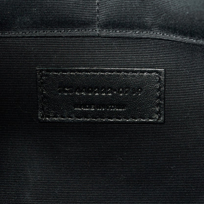 Saint Laurent Calfskin Matelasse Chevron Monogram Document Holder Black 7 of 8