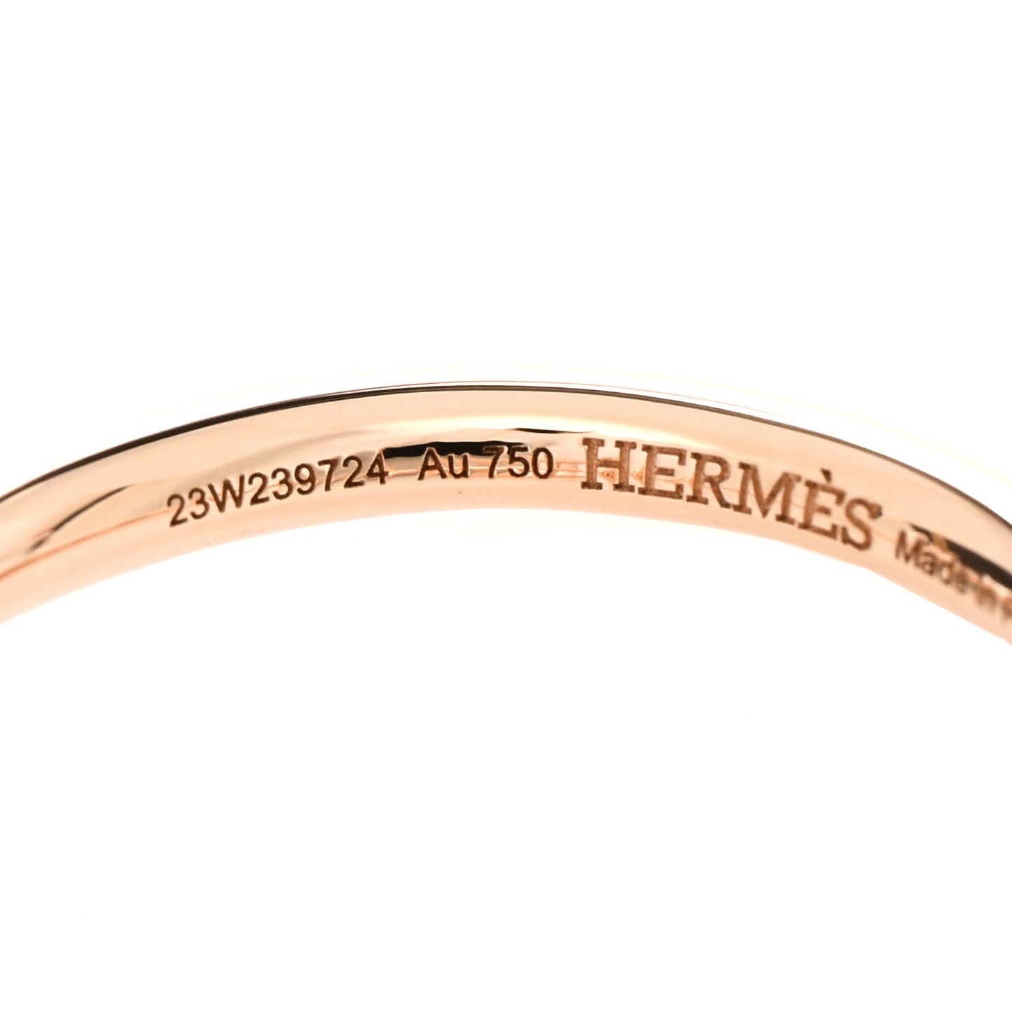 18K Rose Gold Diamond PM Echappee Ring 50 5.25