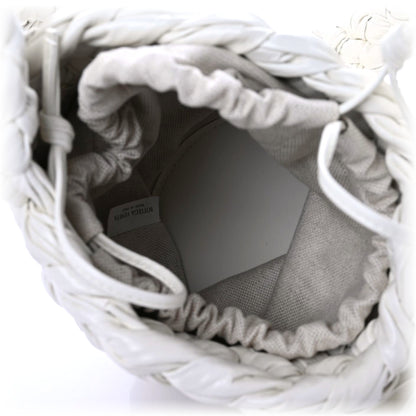 Bottega Veneta Calfskin Intrecciato Small Foulard Kalimero Bucket Bag Bone 7 of 9