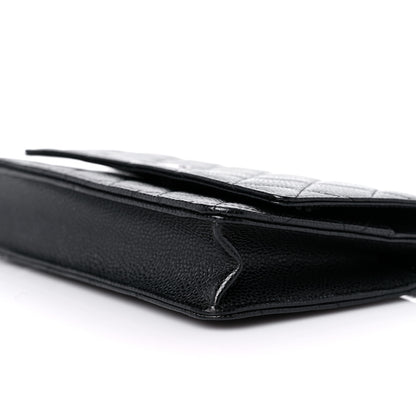 Chanel Caviar Quilted Wallet On Chain WOC Black 10 of 13