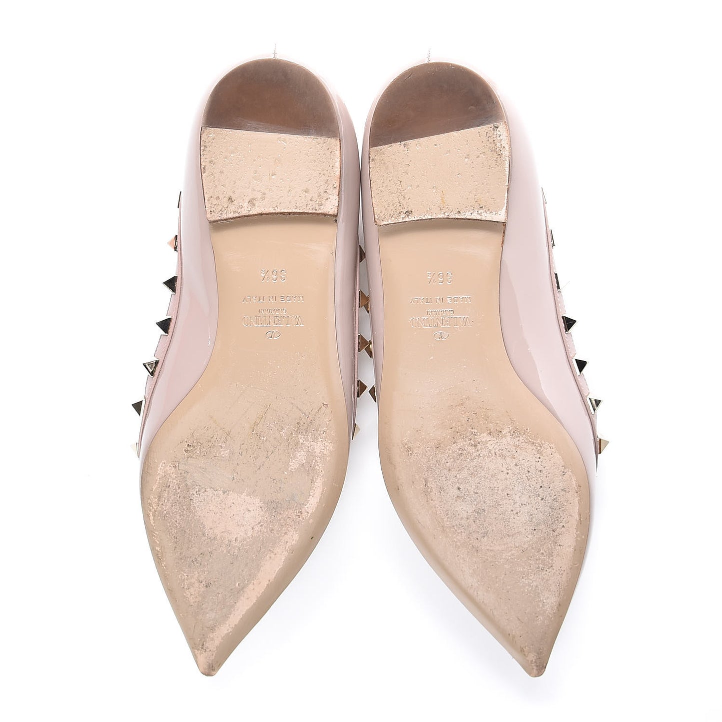 Patent Rockstud Ballerina Flats 36.5 Poudre
