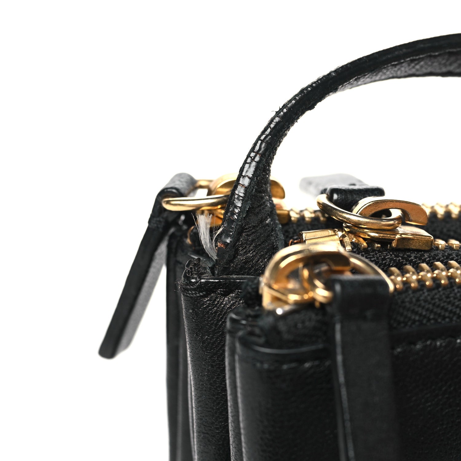 Celine Lambskin Small Trio Crossbody Bag Black 12 of 12