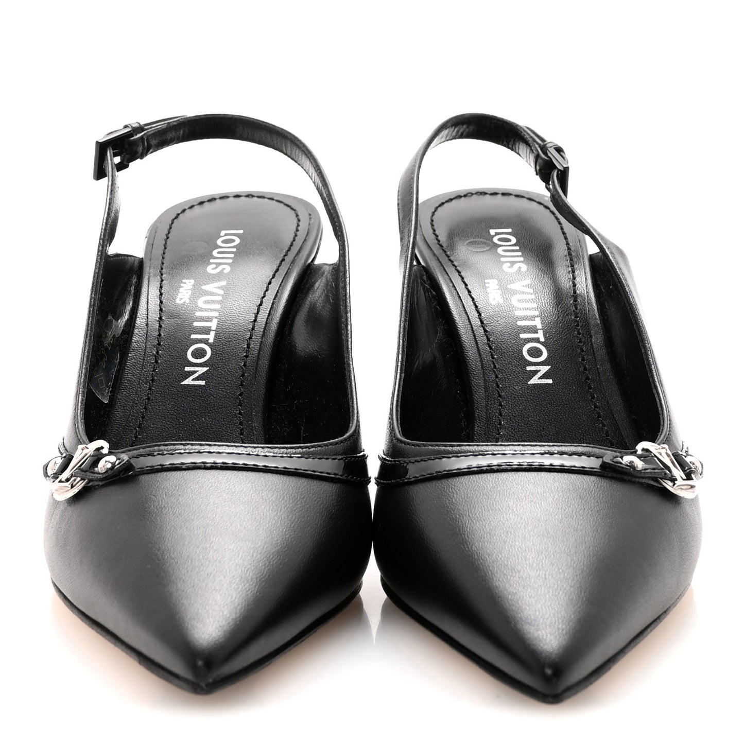 Lambskin 6AM Slingback Pumps 37.5 Black