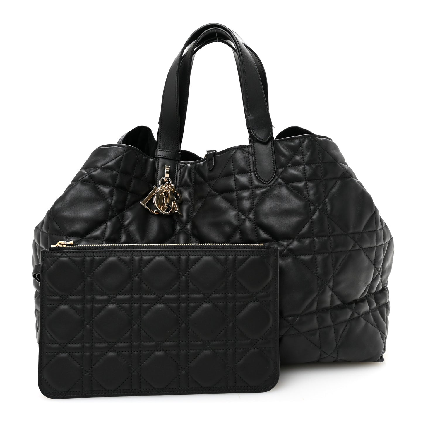 Calfskin Macrocannage Medium Toujours Black