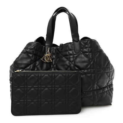 Christian Dior Calfskin Macrocannage Medium Toujours Black 3 of 11