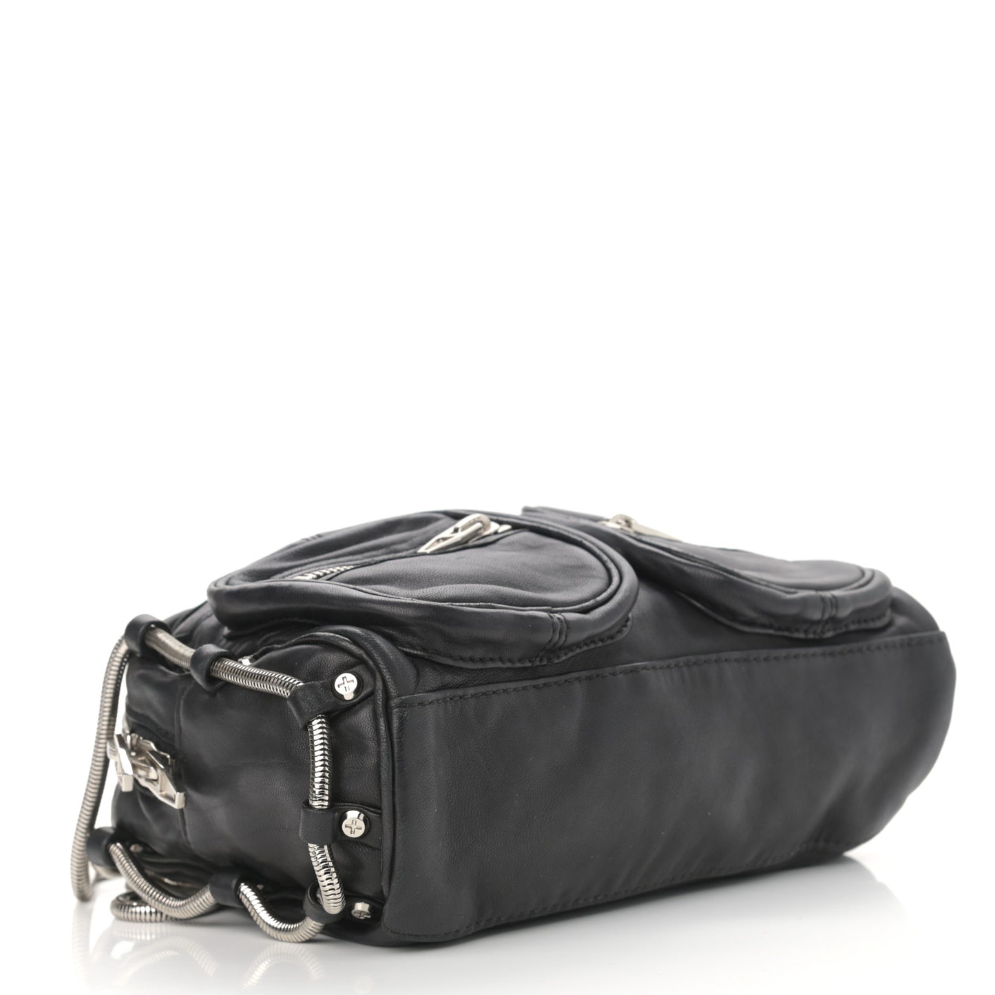 Washed Lambskin Brenda Chain Black