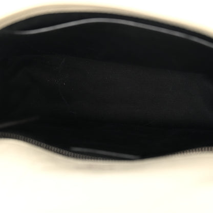 Saint Laurent Crinkled Calfskin Matelasse Monogram Medium Niki Chain Satchel Blanc Vintage 5 of 13