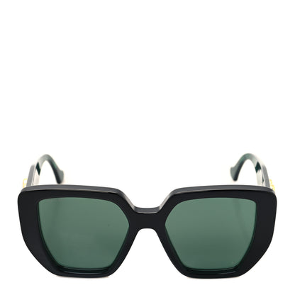 Gucci Acetate Square Frame Sunglasses GG0956S Green Black 2 of 8