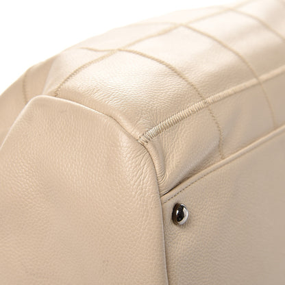 Chanel Caviar Square Stitched Large Tote Beige 15 of 26