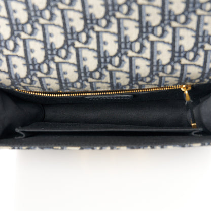 Christian Dior Oblique 30 Montaigne Flap Bag Blue 5 of 11