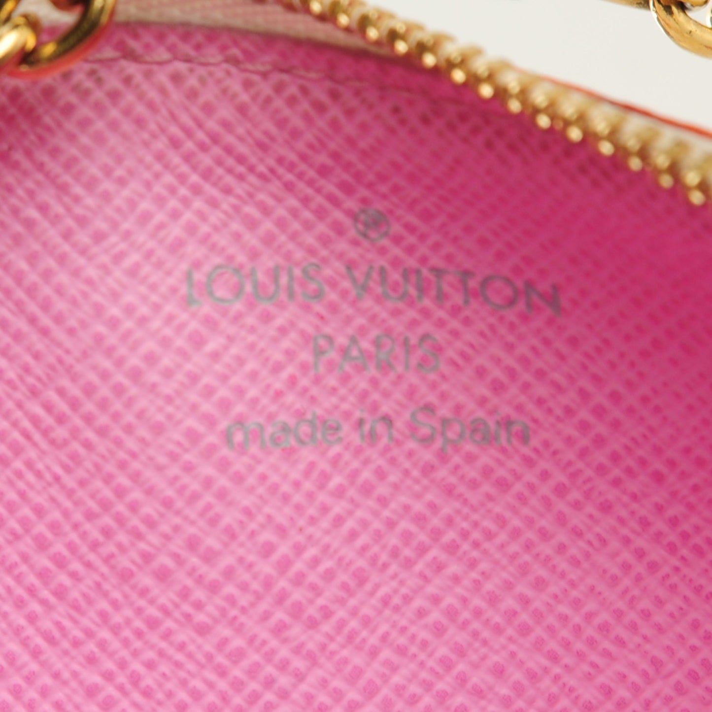 Monogram Multicolor Key Pouch White Litchi