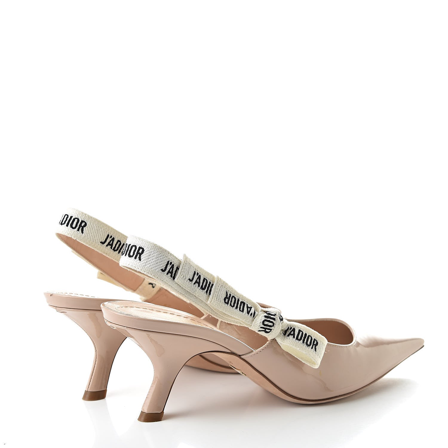 Christian Dior Patent Ribbon J'Adior Slingback 65mm Pumps 39.5 Nude 4 of 10