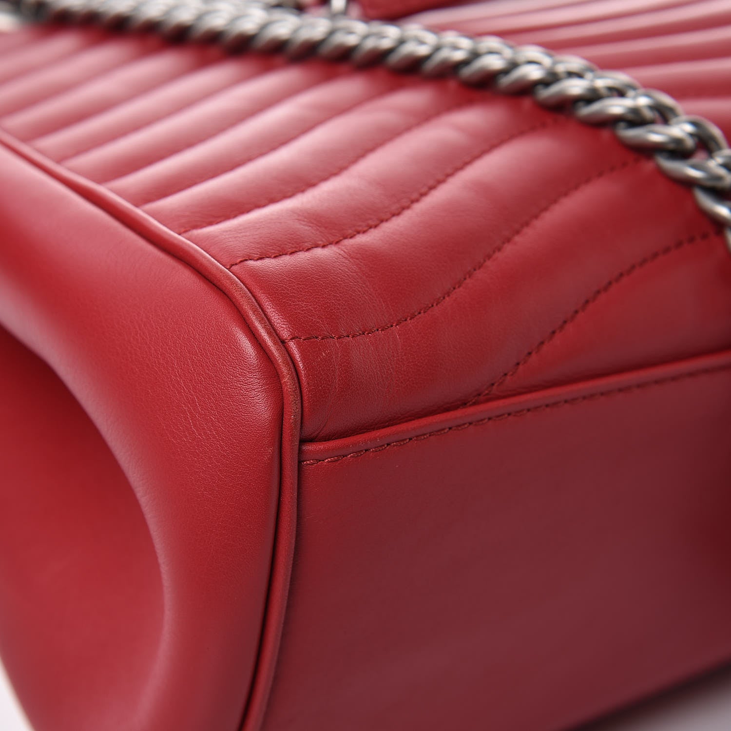 Louis Vuitton Calfskin New Wave Chain Tote Ecarlate 11 of 12