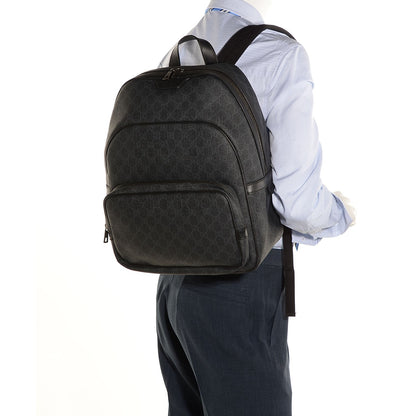 Gucci GG Supreme Monogram Medium Day Backpack Grey Black 2 of 7