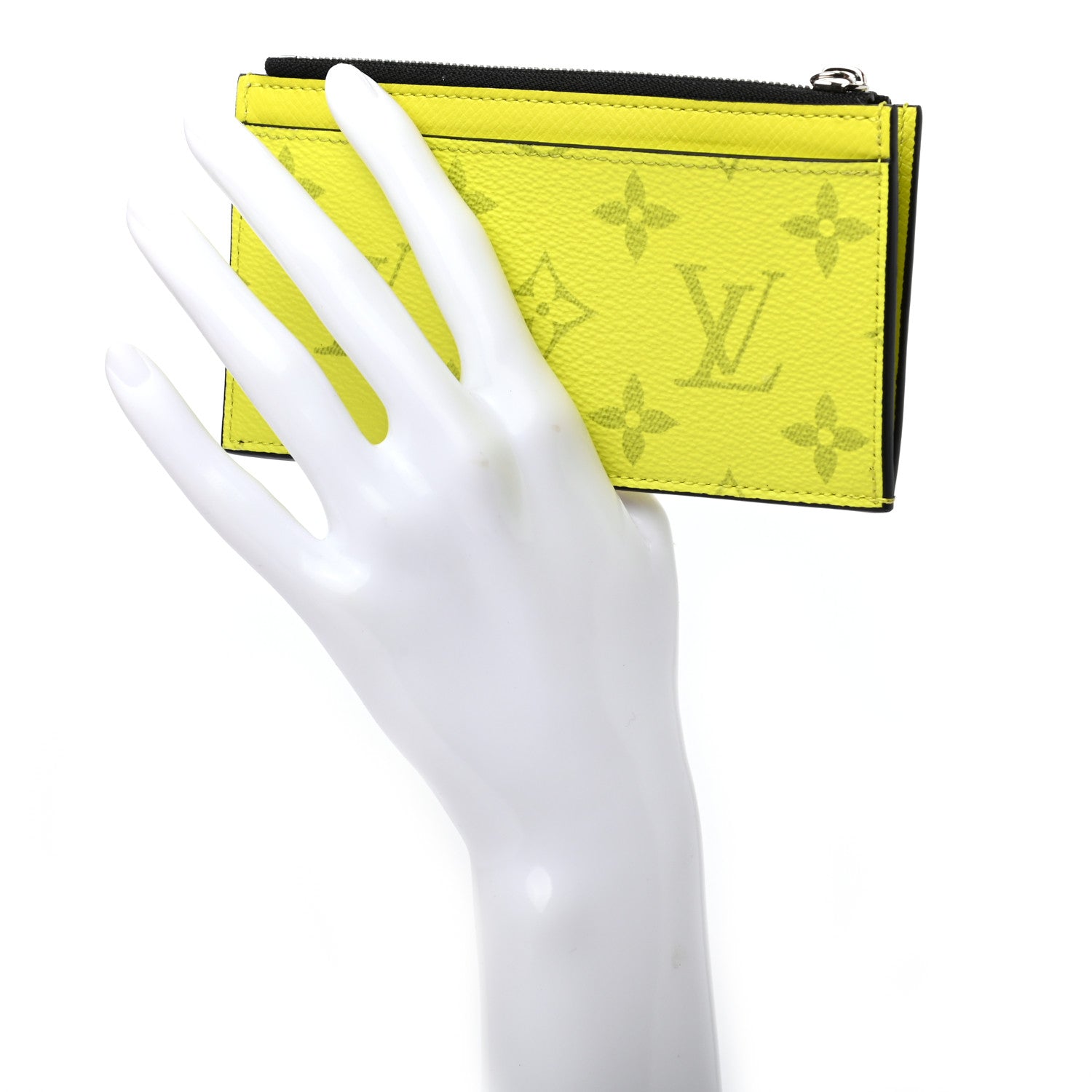 Louis Vuitton Monogram Taiga Coin Card Holder Yellow 2 of 7