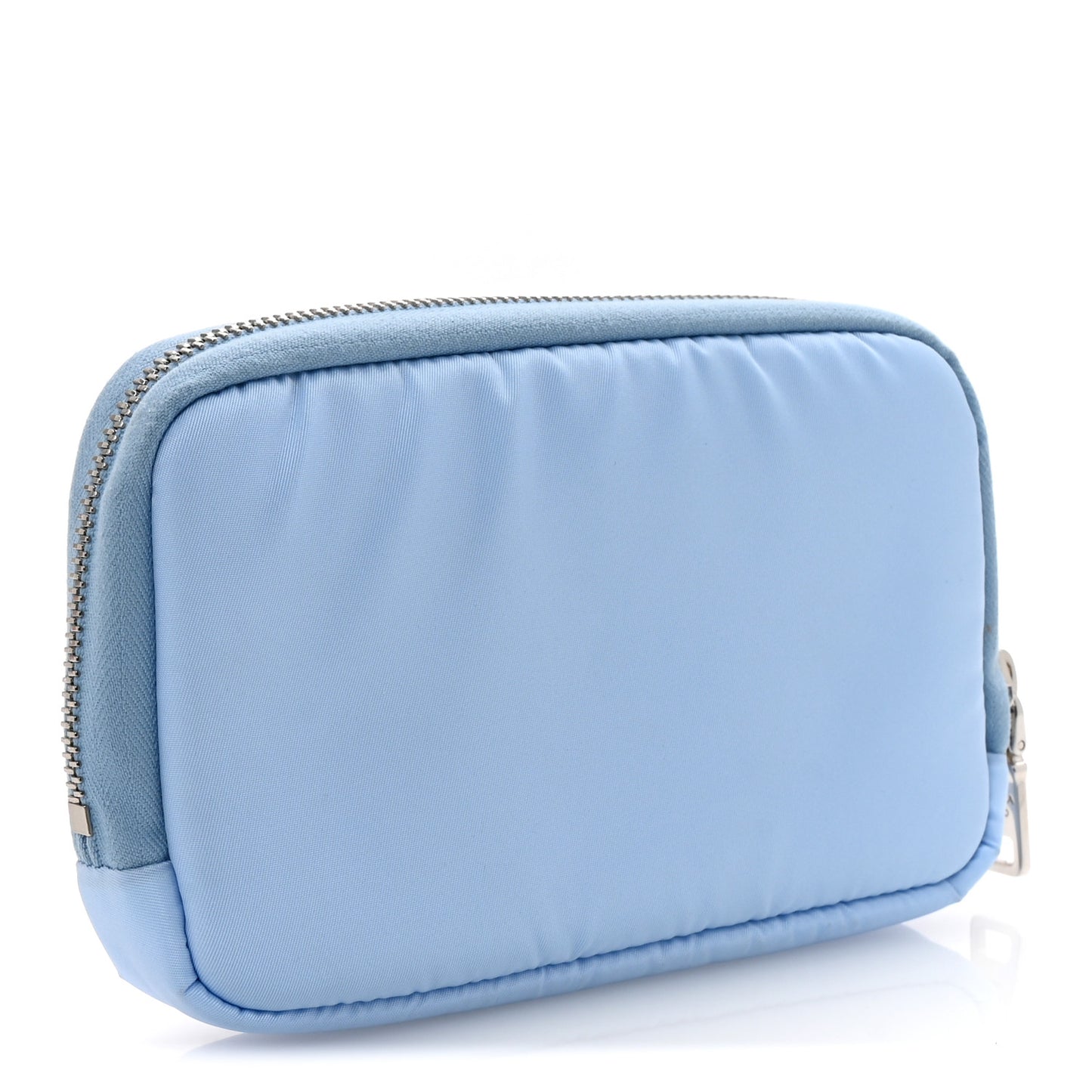 Nylon Vela Cosmetic Pouch Celeste