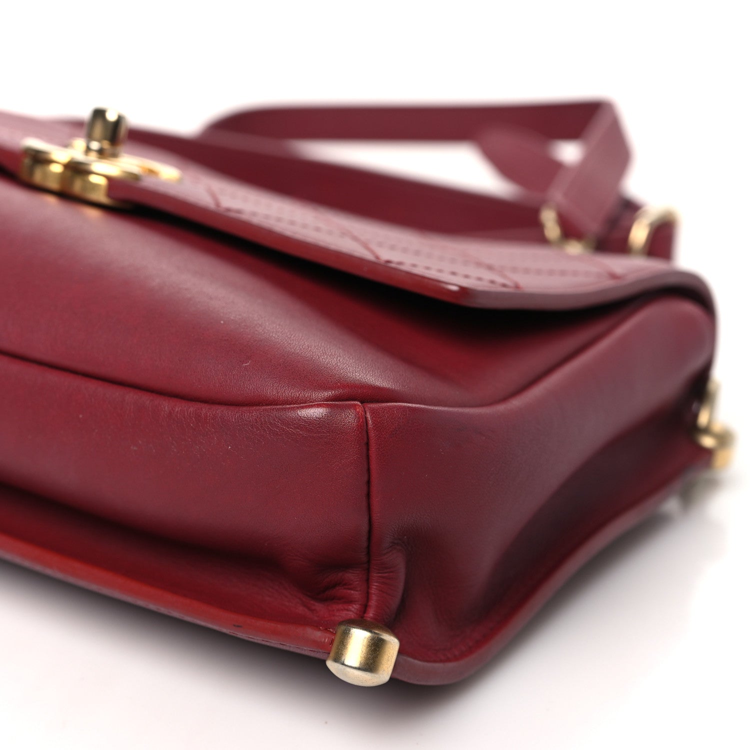 Chanel Calfskin Stitched Flap Red 10 of 12