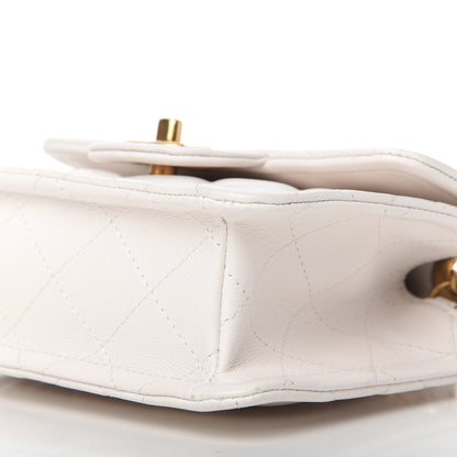 Chanel Caviar Quilted Mini Sweet Classic Flap White 7 of 10