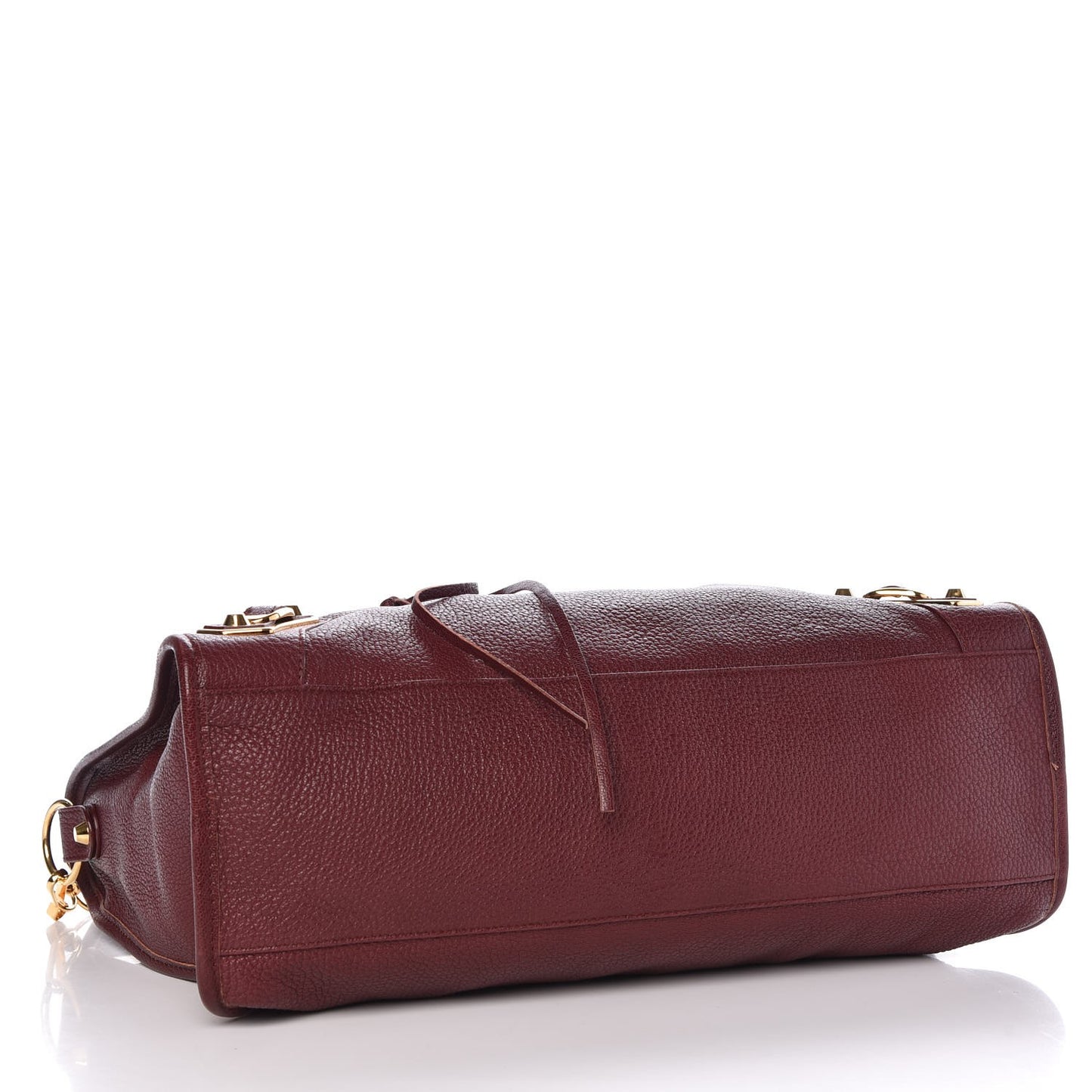 Chevre Gold Metallic Edge Hardware City Bordeaux