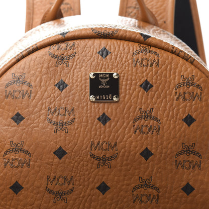 MCM Visetos Medium Stark Backpack Cognac 9 of 9