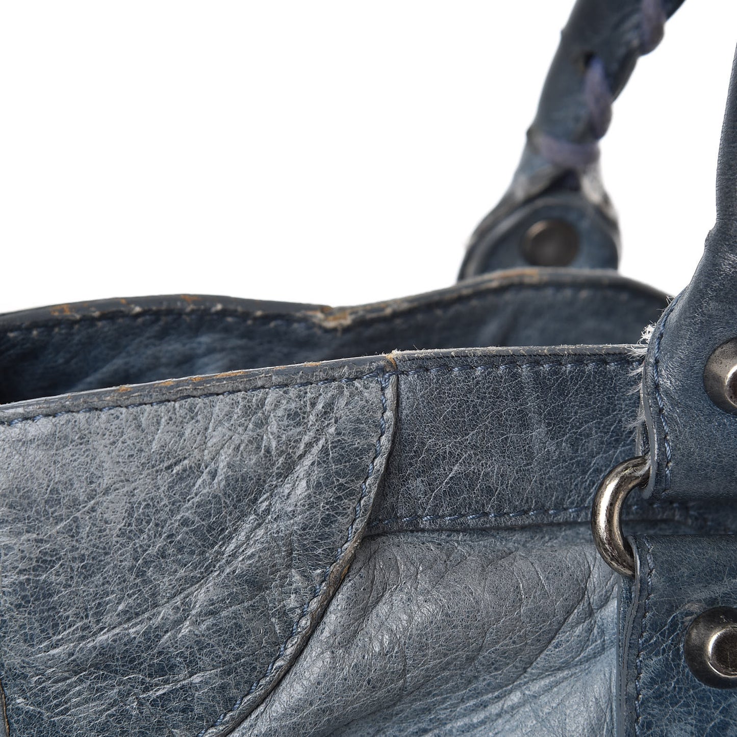 Chevre Classic Silver Hardware City Bleu Jean