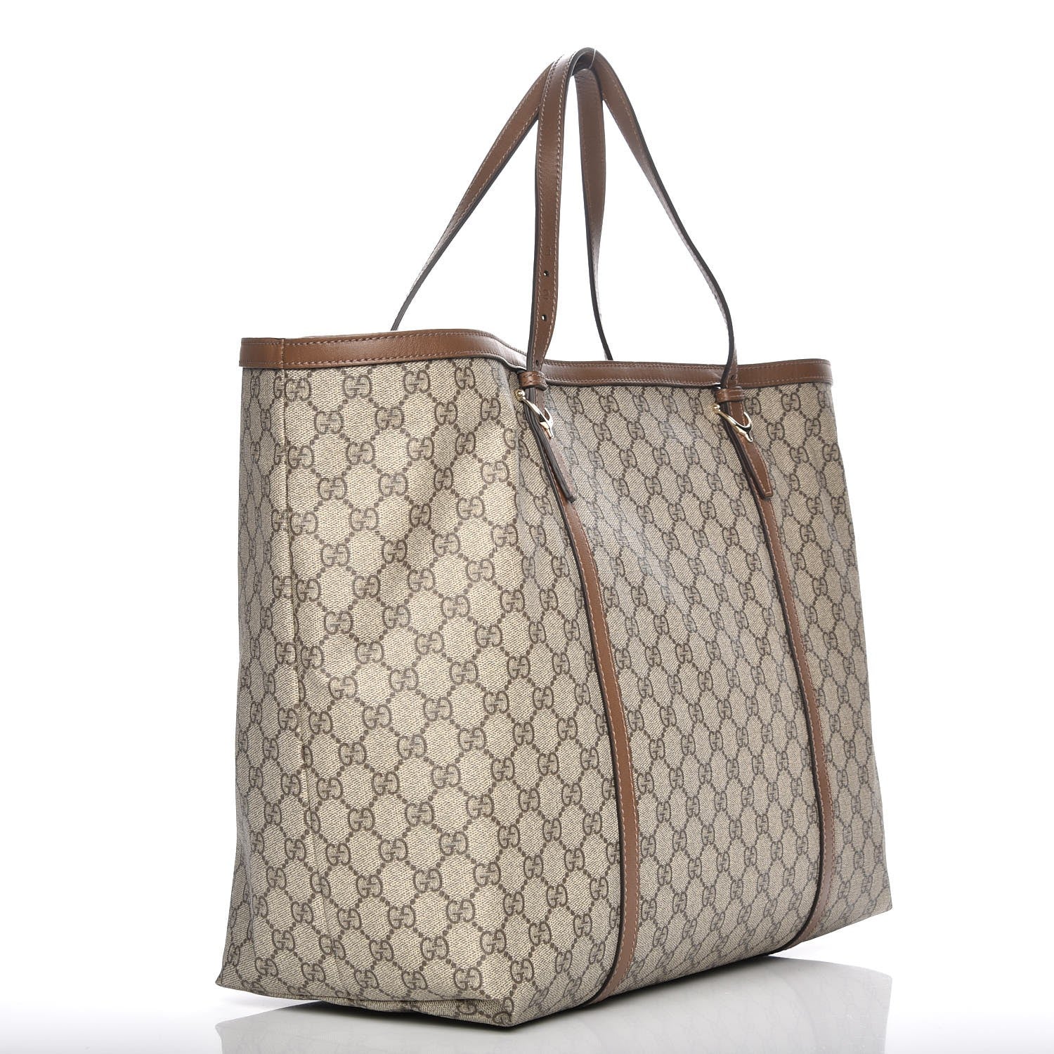 Gucci GG Supreme Monogram Large Nice Tote Brown 2 of 7