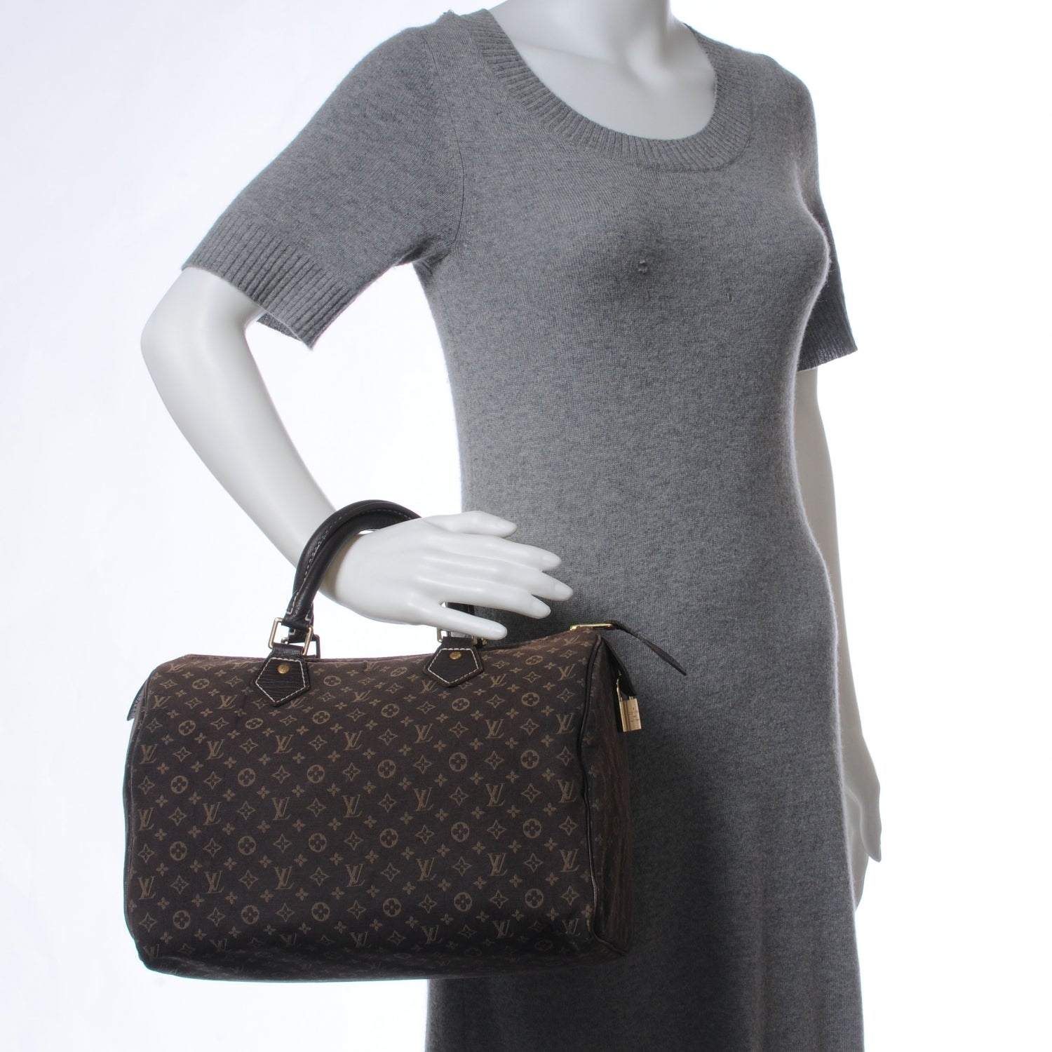 Louis Vuitton Mini Lin Speedy 30 Ebene 2 of 12