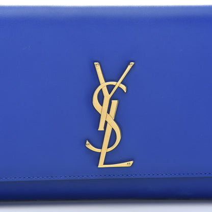 Saint Laurent Calfskin Classic Monogram Cassandre Clutch Royal Blue 10 of 10