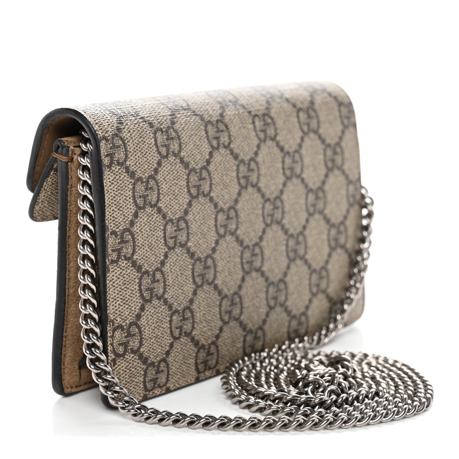 Gucci GG Supreme Monogram Super Mini Dionysus Shoulder Bag Taupe 3 of 10
