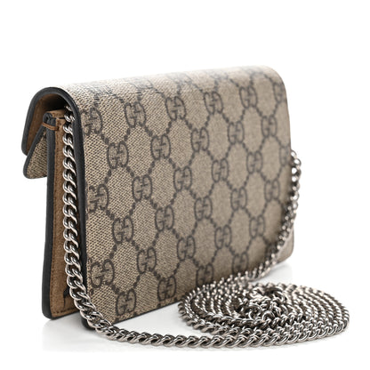 Gucci GG Supreme Monogram Super Mini Dionysus Shoulder Bag Taupe 3 of 10