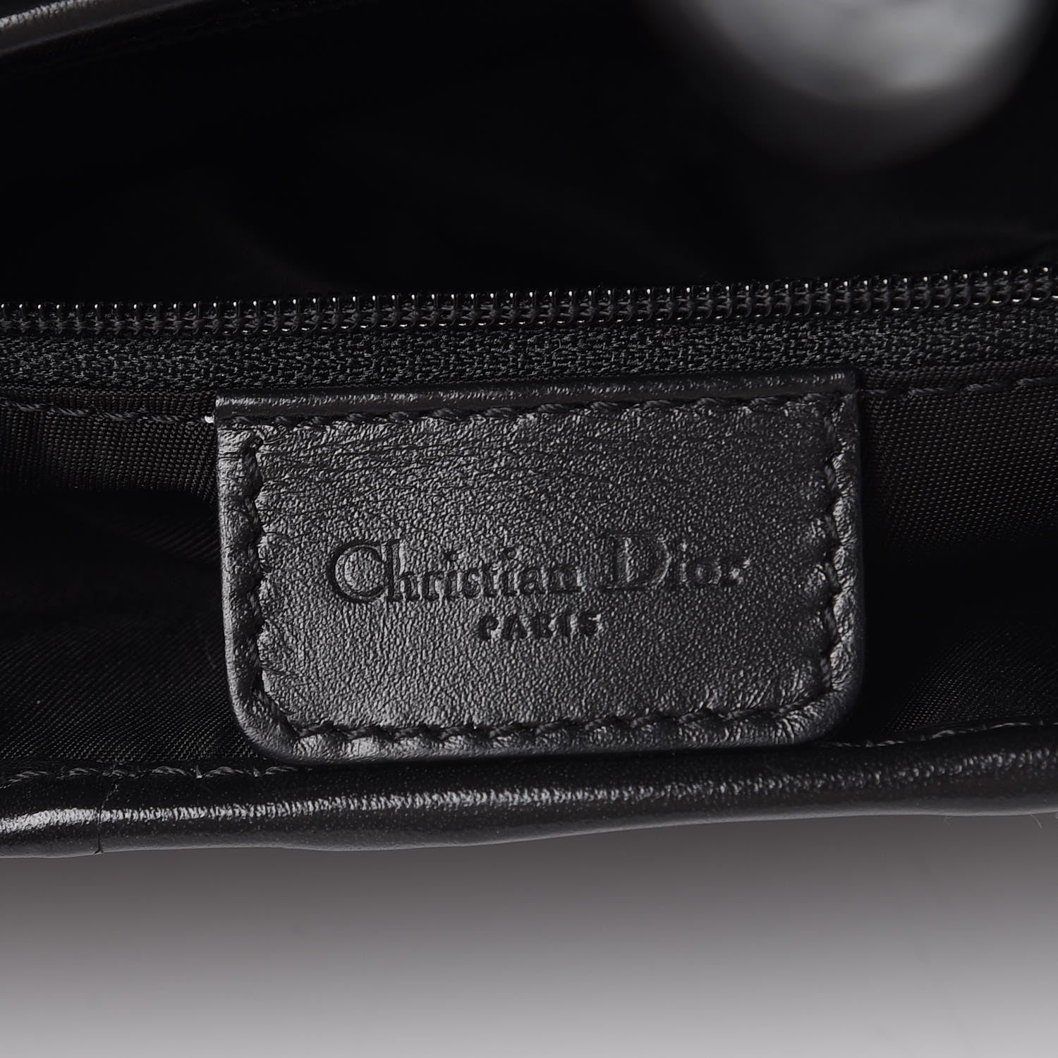 Christian Dior Monogram Saddle Bag Black 7 of 7