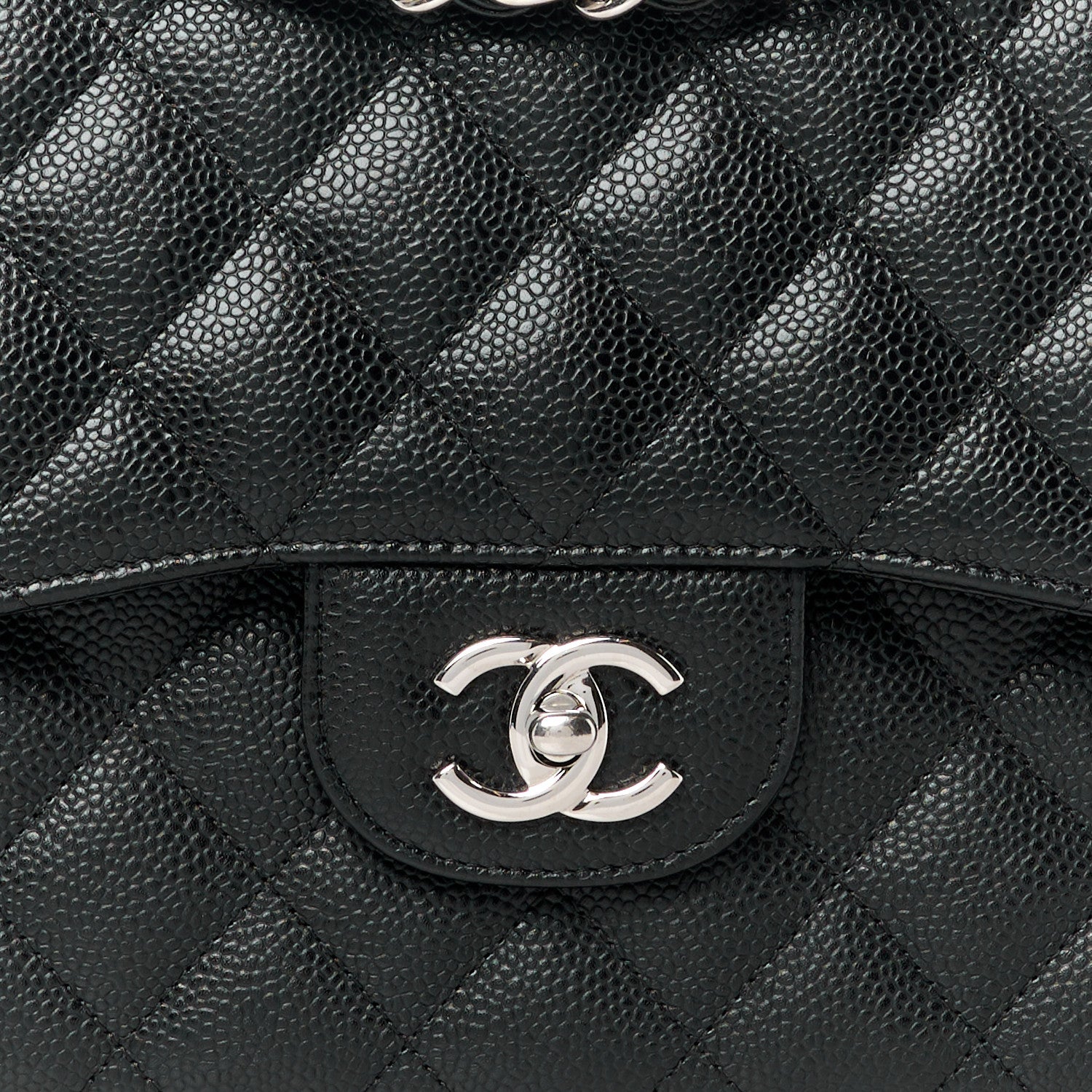 Chanel Caviar Quilted Jumbo Double Flap Black 9 of 12