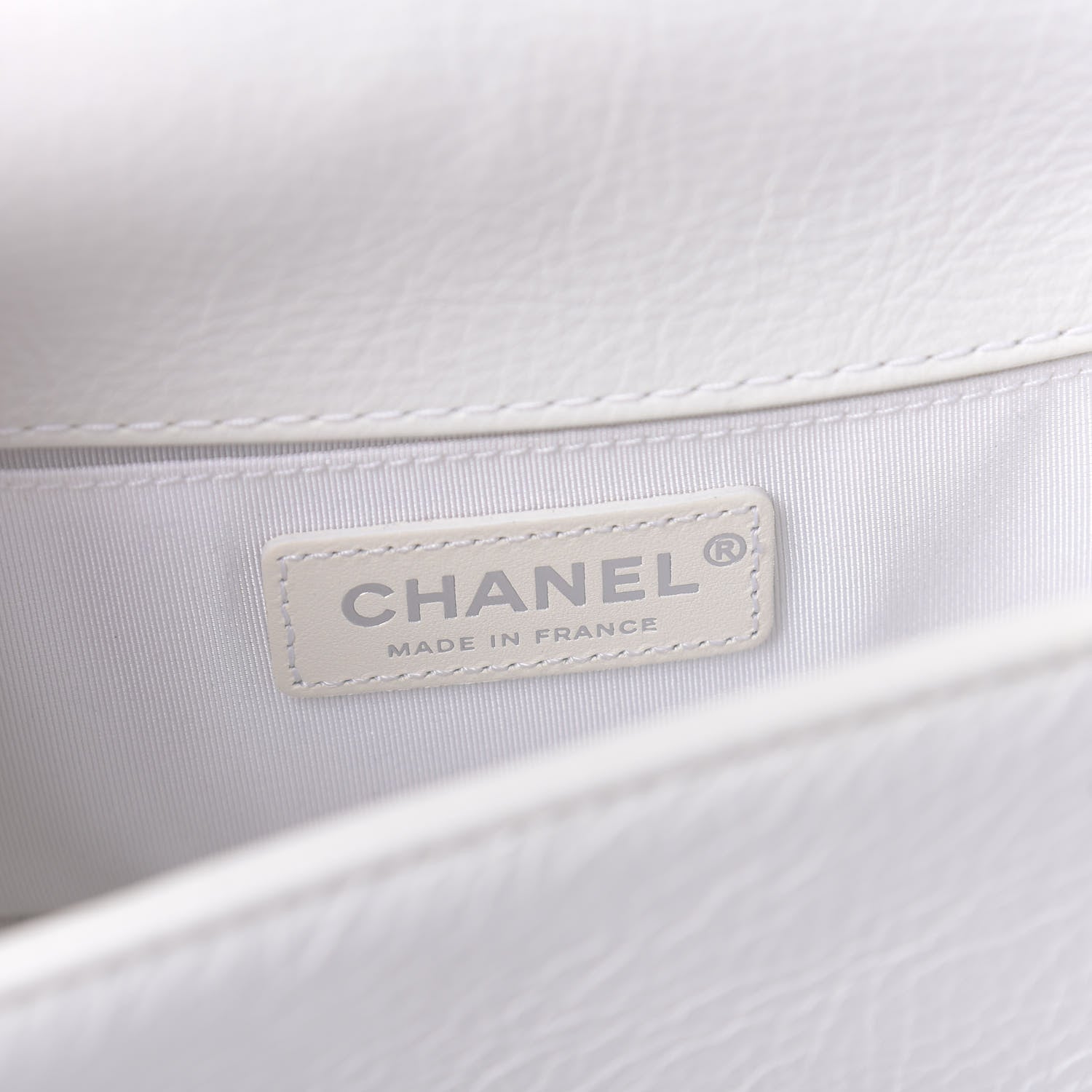 Chanel Patent Goatskin Quilted Small Boy Flap White 7 of 9