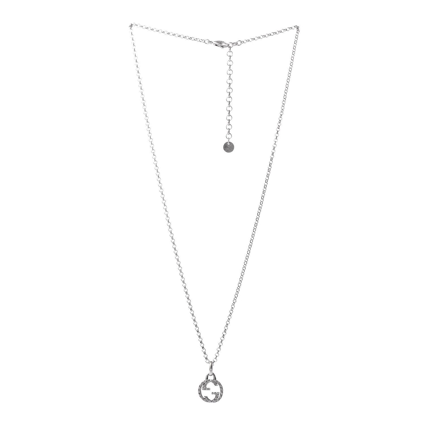 Sterling Silver Interlocking G Pendant Necklace