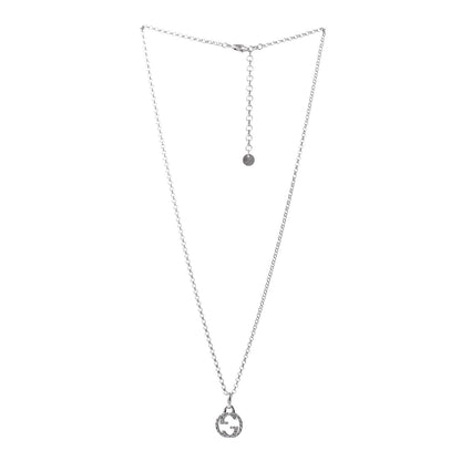 Gucci Sterling Silver Interlocking G Pendant Necklace 3 of 7