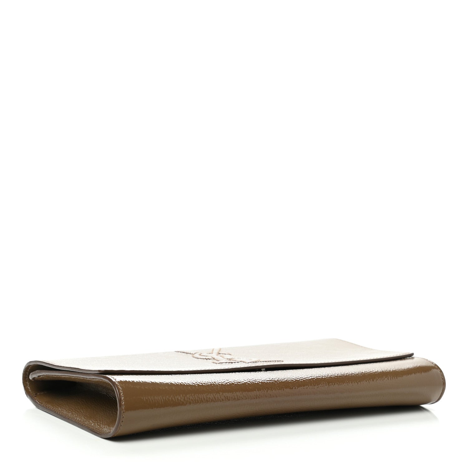 Saint Laurent Textured Patent Calfskin Large Belle De Jour Clutch 3 of 7