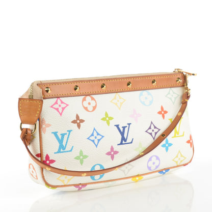 Louis Vuitton Monogram Multicolor Pochette Accessories White 3 of 8