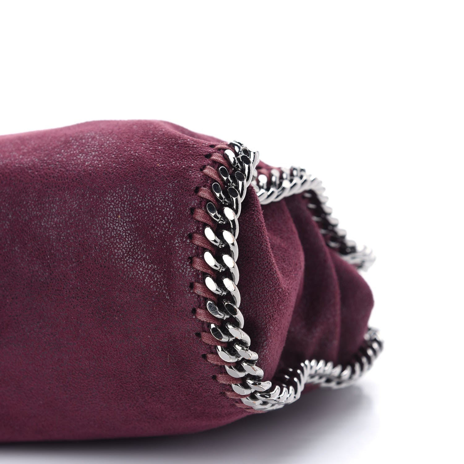 Stella McCartney Shaggy Deer Mini Falabella Fold Over Tote Plum 9 of 9