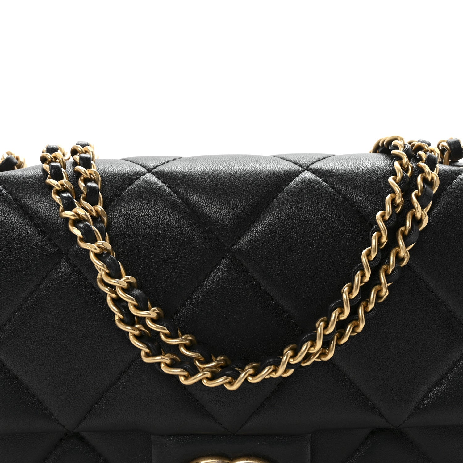 Chanel Lambskin Quilted Pearl Small Flap Black 8 of 10