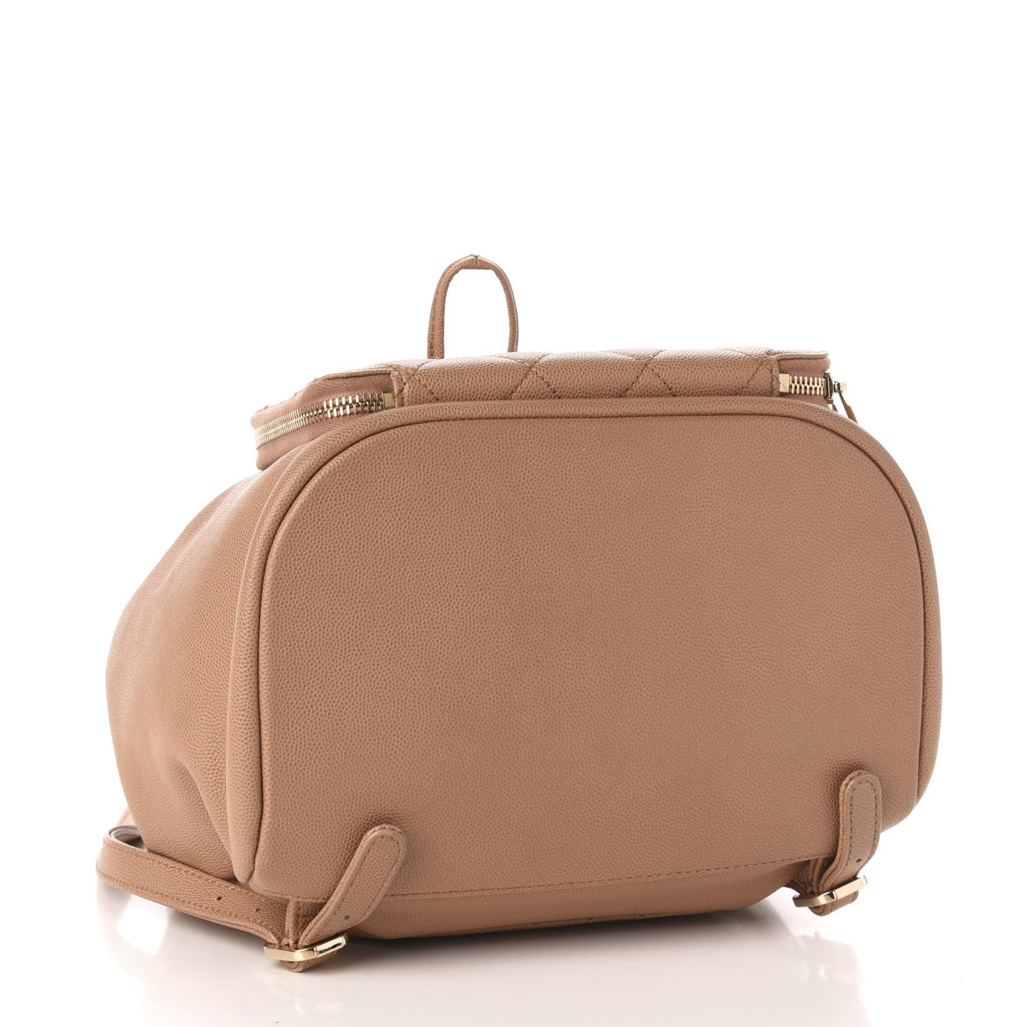 Caviar Quilted Business Affinity Backpack Beige