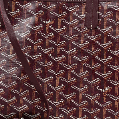 Goyard Goyardine Reversible Anjou PM Burgundy 12 of 17