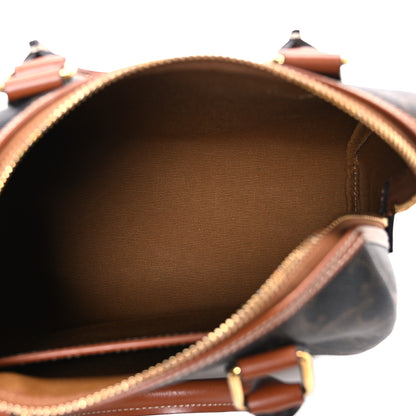 Celine Triomphe Canvas Calfskin Small Boston Bag Tan 5 of 11