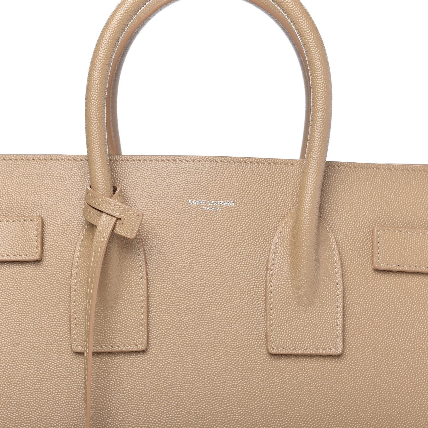 Grained Calfskin Small Sac De Jour Dark Beige