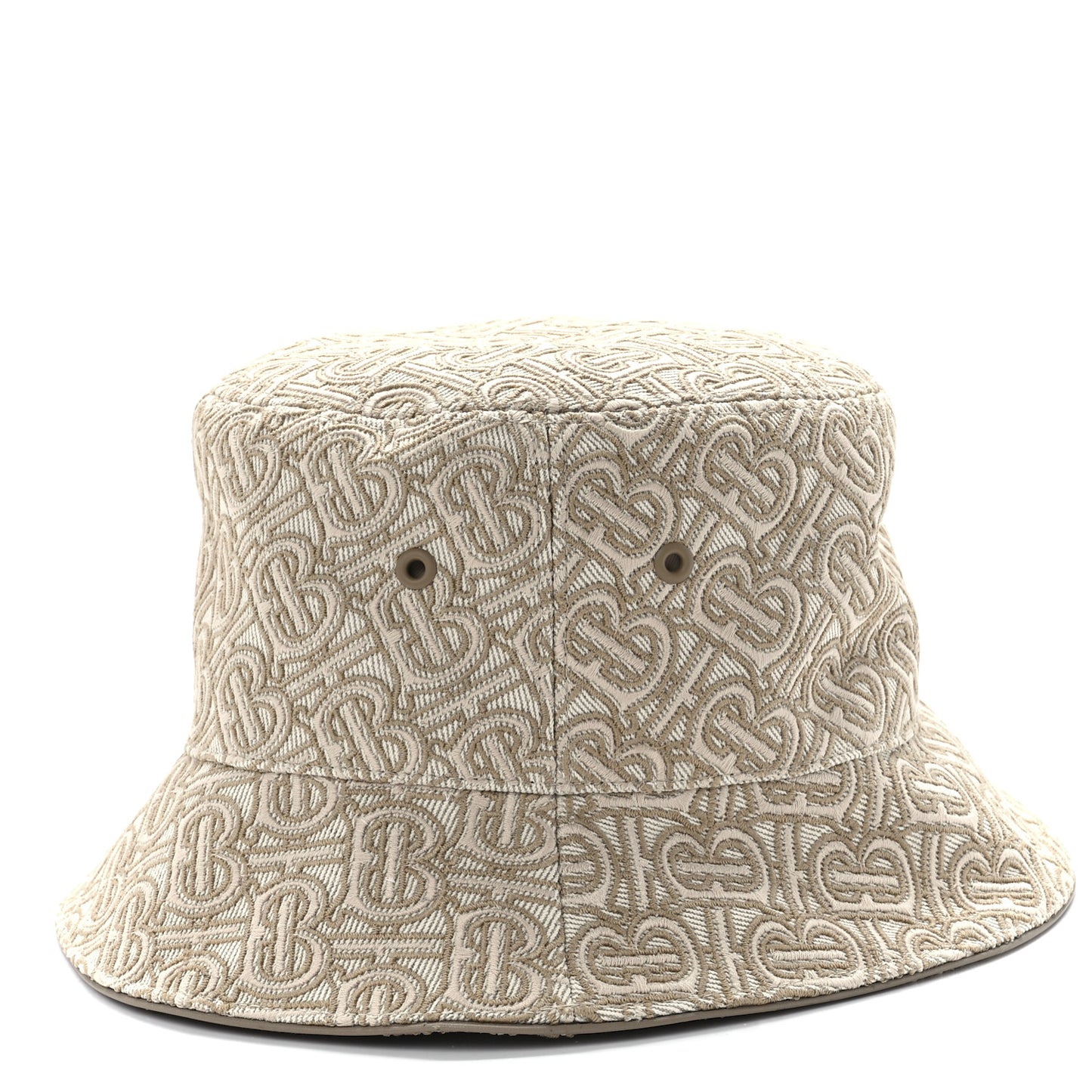 Linen Cotton Blend TB Embroidered Bucket Hat L Soft Fawn