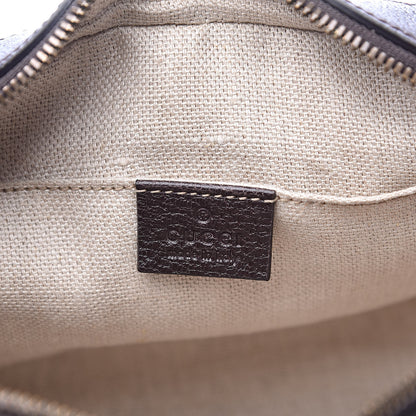 Gucci Textured Calfskin Web Small Webby Bee Shoulder Bag Brown Coffee 7 of 19